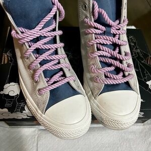 Converse x Naruto Shippuden High-Top Sneakers.